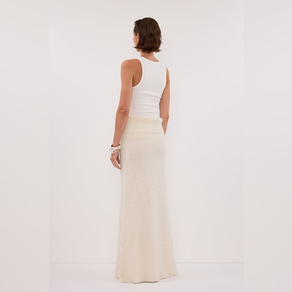 NWT dissh ivory Salma angora skirt - size s - Picture 7 of 9